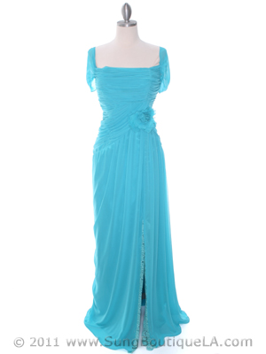 3198 Jade Chiffon Mother of The Bride Dress, Jade