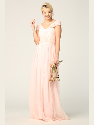 3314 Convertible Tulle Bridesmaid Dress, Blush