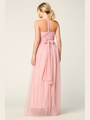 3314 Convertible Tulle Bridesmaid Dress - Dusty Rose, Alt View Thumbnail