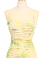3621 Green Peblleknit Print Dress - Green, Alt View Thumbnail