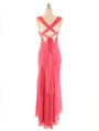 3684 Pink Crisscross-Back Dress - Pink, Back View Thumbnail