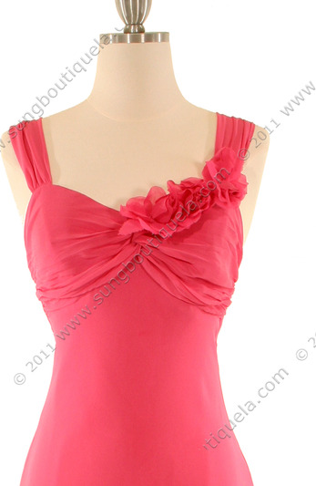 3684 Pink Crisscross-Back Dress - Pink, Alt View Medium