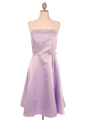 375 Strapless Lilac Evening Dress - Lilac, Front View Thumbnail