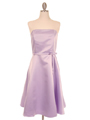 375 Strapless Lilac Evening Dress - Lilac, Front View Thumbnail