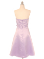 375 Strapless Lilac Evening Dress - Lilac, Back View Thumbnail