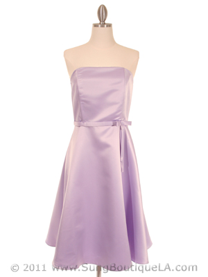 375 Strapless Lilac Evening Dress, Lilac