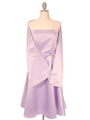 375 Strapless Lilac Evening Dress - Lilac, Alt View Thumbnail