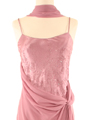3802 Rose Satin Evening Dress - Rose, Alt View Thumbnail