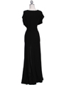 3817D Black Evening Dress - Black, Back View Thumbnail