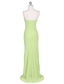 3844 Sassy Lime Color Evening Dress - Lime, Back View Thumbnail