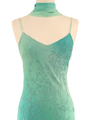 3845 Aqua Tie Dye Evening Dress - Aqua, Alt View Thumbnail