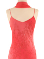 3845 Coral Tie Dye Evening Dress - Coral, Alt View Thumbnail