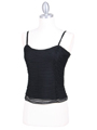 3884-T-IC Black Laced Emboridery Top - Black, Alt View Thumbnail