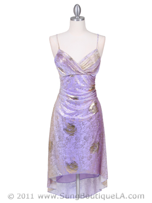 3894 Lilac Shine Cocktail Dress, Lilac
