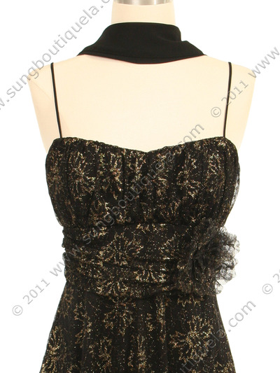 3900 Black Lace Cocktail Dress - Black, Alt View Medium