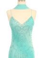 3959 Aqua Tie Dye Evening Dress - Aqua, Alt View Thumbnail