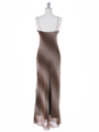 3959 Brown Tie Dye Evening Dress - Brown, Back View Thumbnail