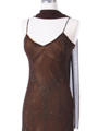 3991 Brown/Gold Mesh Chiffon Evening Dress - Brown Gold, Alt View Thumbnail
