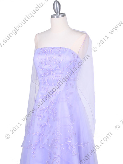 4002 Lilac Laced Embroidery Prom Gown - Lilac, Alt View Medium