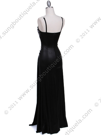 4068D Black Evening Dress - Black, Back View Medium