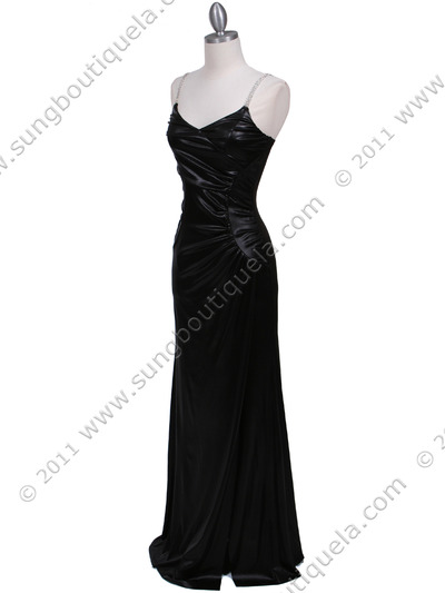 4068D Black Evening Dress - Black, Alt View Medium