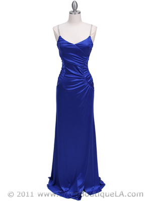 4068D Royal Blue Evening Dress, Royal Blue