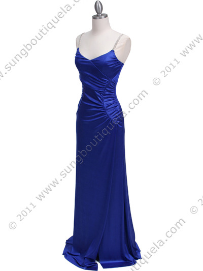 4068D Royal Blue Evening Dress - Royal Blue, Alt View Medium