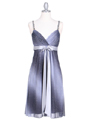 4106 Grey Glitter Party Dress - Grey, Front View Thumbnail
