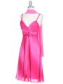 4106 Hot Pink Glitter Party Dress - Hot Pink, Alt View Thumbnail