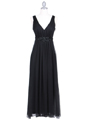4193 Black Long Evening Dress - Black, Front View Thumbnail