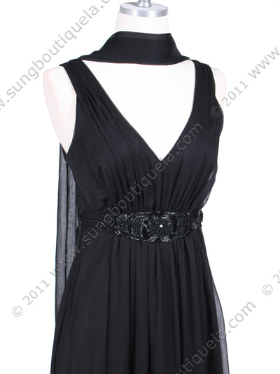4193 Black Long Evening Dress - Black, Alt View Medium