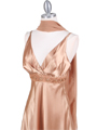 4203 Gold Satin Cocktail Dress - Gold, Alt View Thumbnail