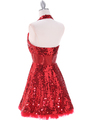 4023 Red Prom Dress - Red, Back View Thumbnail