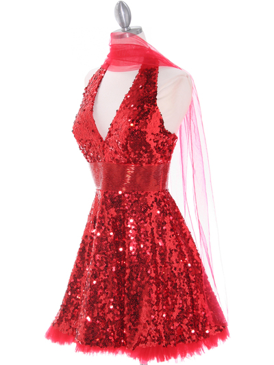 4023 Red Prom Dress - Red, Alt View Medium