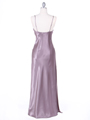 4222 Mauve Evening Dress with Chiffon Layer - Mauve, Back View Thumbnail