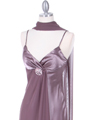 4222 Mauve Evening Dress with Chiffon Layer - Mauve, Alt View Thumbnail