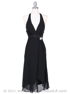 4230 Black Cocktail Dress, Black