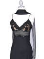 4268 Black Illusion Evening Gown - Black, Alt View Thumbnail