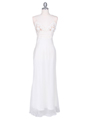 4268 Ivory Illusion Evening Gown - Ivory, Front View Thumbnail