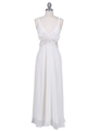 4280 Ivory Long Evening Dress - Ivory, Front View Thumbnail
