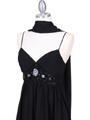 4431 Black Beaded Cocktail Dress - Black, Alt View Thumbnail