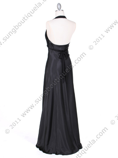 4939 Black Evening Dress - Black, Back View Medium