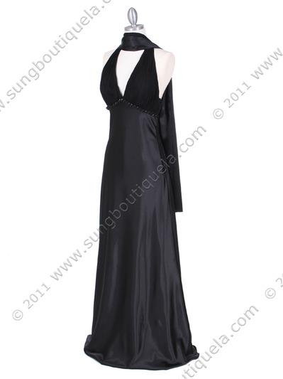 4939 Black Evening Dress - Black, Alt View Medium