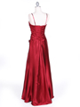 4940 Wine Strapless Evening Dress - Wine, Back View Thumbnail