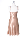 4948 Gold Sequins Charmeuse Party Dress - Gold, Back View Thumbnail