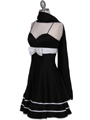 5047 Black Tiered Cocktail Dress - Black, Alt View Thumbnail