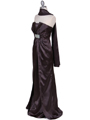 5052 Charcoal Evening Dress - Charcoal, Alt View Thumbnail