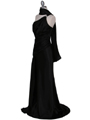 5057 Black One Shoulder Evening Dress - Black, Alt View Thumbnail