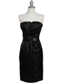 5085 Black Cocktail Dress - Black, Front View Thumbnail