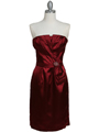 5085 Burgundy Cocktail Dress - Burgundy, Front View Thumbnail
